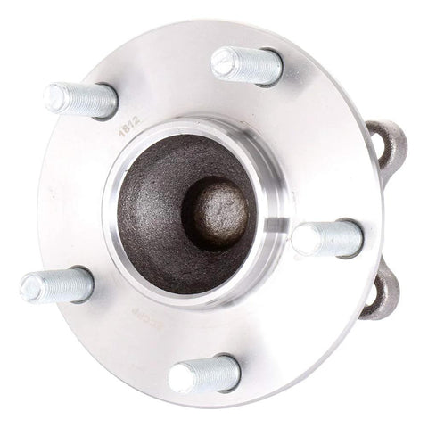 Plug-And-Play Rear Wheel Bearing And Hub Assembly For 2014-2016 Mazda 3 And Mazda 3 Sport With 5 Lugs And ABS, Exact Fit, Pre-Greased And Pre-Sealed