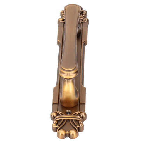 Antique Zinc Alloy Door Pull Handle For Cabinets And Drawers, surface mounted, European design, front view