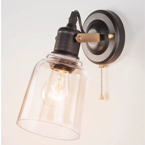 Clear Glass Lamp Shade Lipless Dome With 1-5/8 Inch Fitter For Chandelier, Wall Sconce, And Vanity Light Replacement on sconce