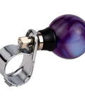 Purple Power Steering Wheel Knob Spinner Turn Aid Grip For Tractors Forklifts And Lawn Mowers attached to clamp