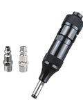 Lightweight Pneumatic Air Die Grinder With 3Mm Collet And Us Eu Adapters showing tool and two adapters for air connection.