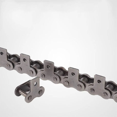 Heavy Duty Single Side Straight Plate Conveyor Drive Chain One Point Five Meters Long built tough for 06B and 08B roller systems close-up.