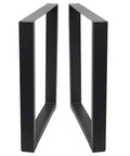 Set Of 2 Heavy Duty Steel Table Legs 28 Inch High And 23 Inch Wide For Dining Tables Desks Computer Desk Or Benches Country Style Industrial DIY Furniture Legs