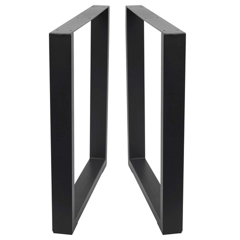 Set Of 2 Heavy Duty Steel Table Legs 28 Inch High And 23 Inch Wide For Dining Tables Desks Computer Desk Or Benches Country Style Industrial DIY Furniture Legs