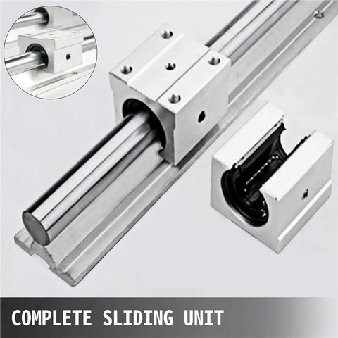20 Series Linear Guide Rail Six Piece Bundle With SFU1605 Ballscrew Set In 350 650 And 1050mm Sizes And BK BF12 CNC Parts For Precision Motion Control In DIY And Pro CNC Projects, rail and ballscrew assembly