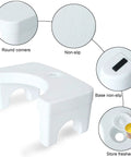 7 Inch Squatting Toilet Stool With Aromatherapy Box Non Slip Footstool For Bathroom Easy To Clean Anti Slip Grippy Base Durable Polypropylene
