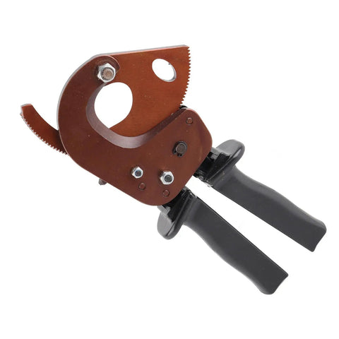 Top view of Beefy 300mm Cable Cutter Scissors For Copper And Aluminum Gear Driven Power Multiplier Delivers No Sweat Cutting