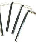 Four Piece One Quarter Inch Allen Wrench Set With Long Arm L Shaped Hex Keys, features chrome vanadium steel durable design