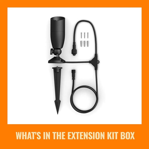 Color Changing Outdoor Spotlight Extension Kit With Weatherproof Plug And Play Setup Low Voltage Lighting components