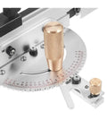 Dead On Table Router Gauge With Flip Stop Fence And Adjustable Protractor Angle Ruler for precise angle settings and alignment.