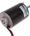 Rock Solid Permanent Magnet Dc Motor 12 24 Volt 30 Watt Ultra Compact Reversible Drive with wiring and label for DIY tools.