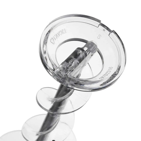 Close-up of metal and plastic auger assembly, Upgrade Ice Maker Dispenser Auger For Refrigerator Replacement Parts Includes WR17X11705 WR17X11939