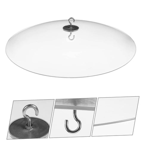 Clear Bird Feeder Rain Cover Dome For Outdoor Feeders And Hummingbird Feeders, Weatherproof Shield With Squirrel Baffle Protection