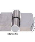 Stainless Steel Hydraulic Door Hinge Set For Right Opening Interior Doors 2 Pack 8.6 X 7.2 Cm Gravity Closing With Rubber Pad