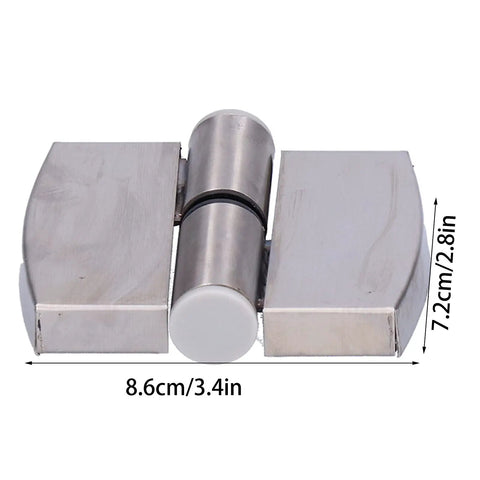 Stainless Steel Hydraulic Door Hinge Set For Right Opening Interior Doors 2 Pack 8.6 X 7.2 Cm Gravity Closing With Rubber Pad
