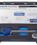 Open case showing Xtra Value Digital Caliper for DIY and home projects with 0 to 6 inch range, blue color, extra accessories included