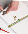 Cabilock adjustable-angle metal sofa hinge with mounting plate and screws