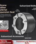 Heavy Duty 80Mm Wire Conduit Grommet With An Adjustable Onion Layer Design For Lock Tight Sealing That Slaps Up Fast And Keeps Out Moisture Rust And Pesky Crawlers From Garage Walls Basement Sewers Or Pipe Runs mounted alongside galvanized bolts and rubber components.