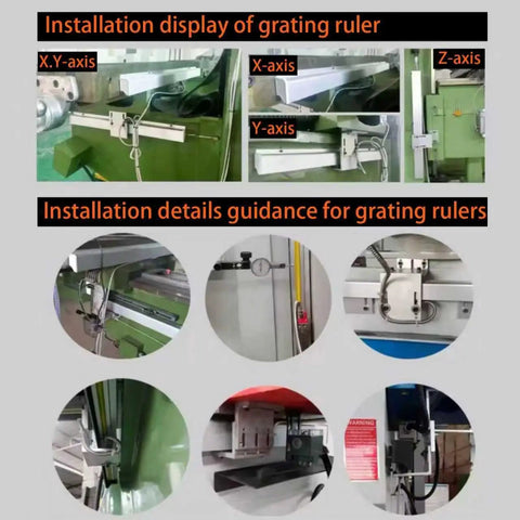 Two Axis DRO Readout Display For Milling Machines And Lathes Compatible With Bridgeport Knee Mills installation details