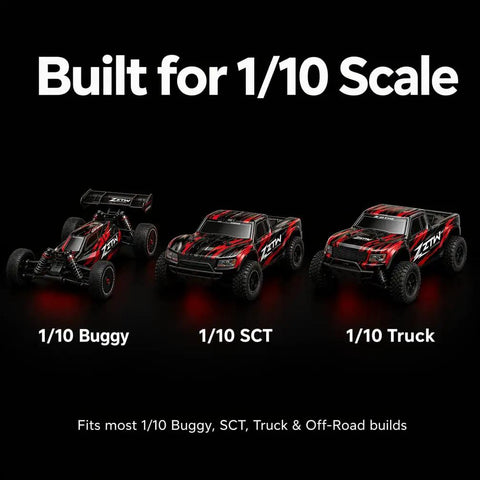 120A Sensorless Brushless ESC Beast For One-Tenth Scale RC Cars And Trucks, 2S-4S LiPo Ready with 6V 3A SBEC, vehicles display