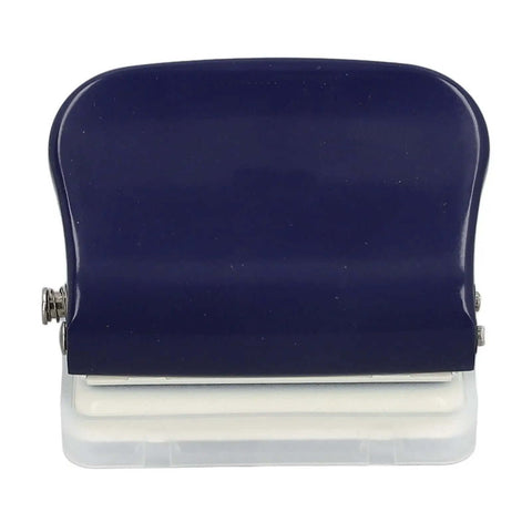 Front view of Six Hole Dope Handheld Metal Circle Paper Punch With Positioning Ruler For A4 A5 B5 Notebooks Scrapbooks And Photo Albums