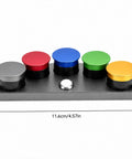 Color Coded Watch Oil Cup Set With Lids Five Empty Metal Oil Cups And Stand For Horology Repair On The Bench Oiler Kit
