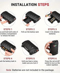 Installation steps for Dual Ultrasonic And LED Strobe Rodent Deterrent For Cars And Indoor Use, 2 Pack Mice Repellent