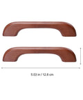 Tea Color Wood Cabinet Handles 96mm Hole Spacing Drawer Pulls For DIY Friendly Furniture Upgrades Rustic Wooden Door Knobs Size