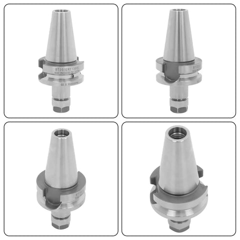 4Pcs BT30 ER11 60mm Collet Chuck CNC Tool Holder for Milling Machines and Lathes, Rock Solid Steel, Quenched, Rust Resistant