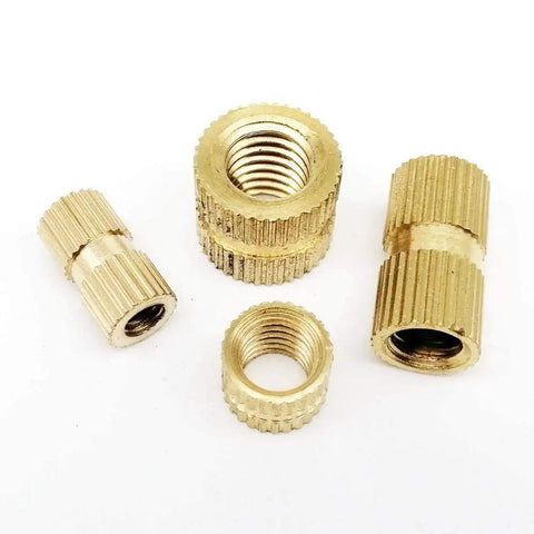 Kick Up Your Tool Game With 25pcs Solid Brass Metric Thread Insert Nuts M2 To M10 Durable Nutserts set showcasing various sizes.