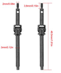 Two Piece Steel Front Axle Drive Shaft CVD Set for Axial SCX24 C10 JLU Bronco Gladiator Deadbolt Upgrades Parts