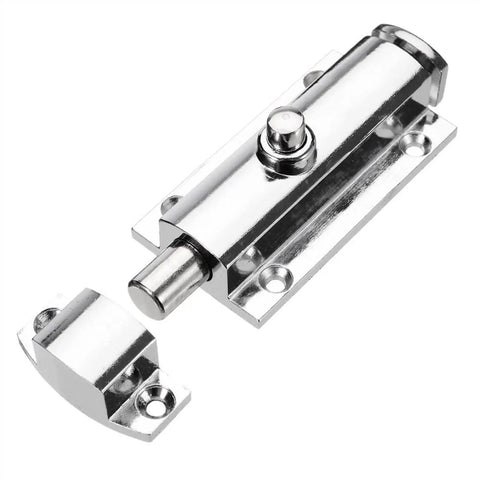 WUUWCHODC Door Bolt Sliding Lock Gate Latch Zinc Alloy Security Hardware, stainless steel latch for secure door fastening.