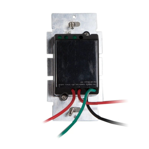 Back of Two Pack White Dimmer Light Switch 3 Way And Single Pole, 600W Incandescent Max, wiring visible