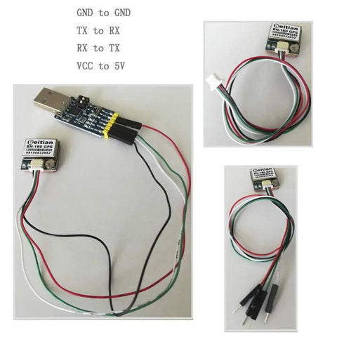 BN 180 GPS Glonass Module TTL NMEA 0183 1Hz 9600bps For Arduino Aircraft RC FPV Drone with connecting cables