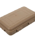Five-Piece Wear-Resistant Tool Case For Outdoor Survival Gear, rectangular brown shockproof and weatherproof storage box