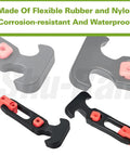 Orange Flexible T Handle Draw Latches 8 Pack Replacement Rubber Latches For Coolers Boats Golf Carts Tool Boxes Off Road Vehicles Farm Machinery Built To Last Easy Install And Secure Latching
