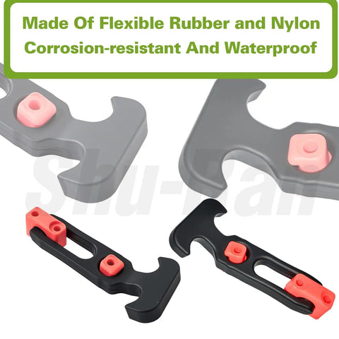 Orange Flexible T Handle Draw Latches 8 Pack Replacement Rubber Latches For Coolers Boats Golf Carts Tool Boxes Off Road Vehicles Farm Machinery Built To Last Easy Install And Secure Latching