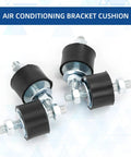 M8 Rubber Vibration Isolator Mounts 30x20mm 4 Pack Anti Vibration Shock Absorbers With Studs shown with metal brackets