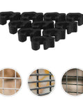 Wire Cage Door Clips For Pet Crates And Animal Gates Sturdy Latches And Quick Installation 40 Pack Cat Cage Door Clamps showcasing black plastic fasteners for secure enclosure.