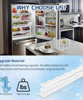 No Drama Fix For Your Fridge Crisper Drawer Using This Heavy Duty Center Slide Rail Totally Smooth Fit For Whirlpool Kenmore Maytag Models in kitchen setting.