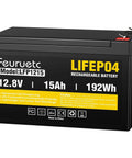 12V 15Ah LiFePO4 Deep Cycle Battery For Fish Finders Scooters Security Systems Solar UPS All Around Power Built To Last