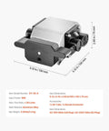 VEVOR air assist pump kit for laser cutters/engravers, aluminum alloy body, black and silver, 30 L/min