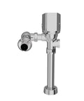 EZ Gear Driven 1.28 GPF AquaSense Exposed Sensor Diaphragm Flush Valve ZER TM Series HET Efficient Water Saving Flush Valve For Commercial Restrooms With Clog Resistant Diaphragm And IP65 Protected Electronics, chrome side view