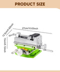 Heavy Duty Cross Slide Drill Press Vise For Benchtop Mini Milling Machine, size 27cm x 13cm, precision alloy construction.