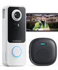 Front view of Wireless Video Doorbell With Chime 1080P HD Two Way Talk Night Vision Human Detection Local MicroSD Card Or Cloud Storage