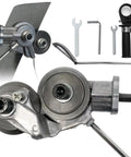 Tough As Nails Electric Drill Attachment Knocks Out Messy Metal Sheet Cuts With A Slick Nibbler Saw setup and tools.