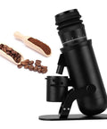Built Tough Aluminum Espresso Coffee Grinder Features A 48mm Stainless Steel Conical Burr And Sixty Precision Gears To Nail Every Single Dosing Shot With Zero Clumps And Hassle Free Cleanup Through Rugged Bellows Hopper.