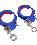 Two Pack Cable Tray Rollers Red Axis Nylon Wire Guide For Smooth Wire Pulling And Laying Screw In Install Roller For Outdoor And Indoor Construction Heavy Duty Cable Management Solution, blue and red