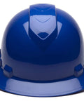 Ridgeline Full Brim Hard Hat With 6 Point Ratchet Suspension Blue Vented Safety Helmet For Construction And Industrial Use