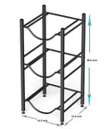 Heavy Duty Steel Water Jug Holder Stand For 5 Gallon Bottles, 3 Tier Water Bottle Organizer And Rack, rust proof, 29.4 inches tall.